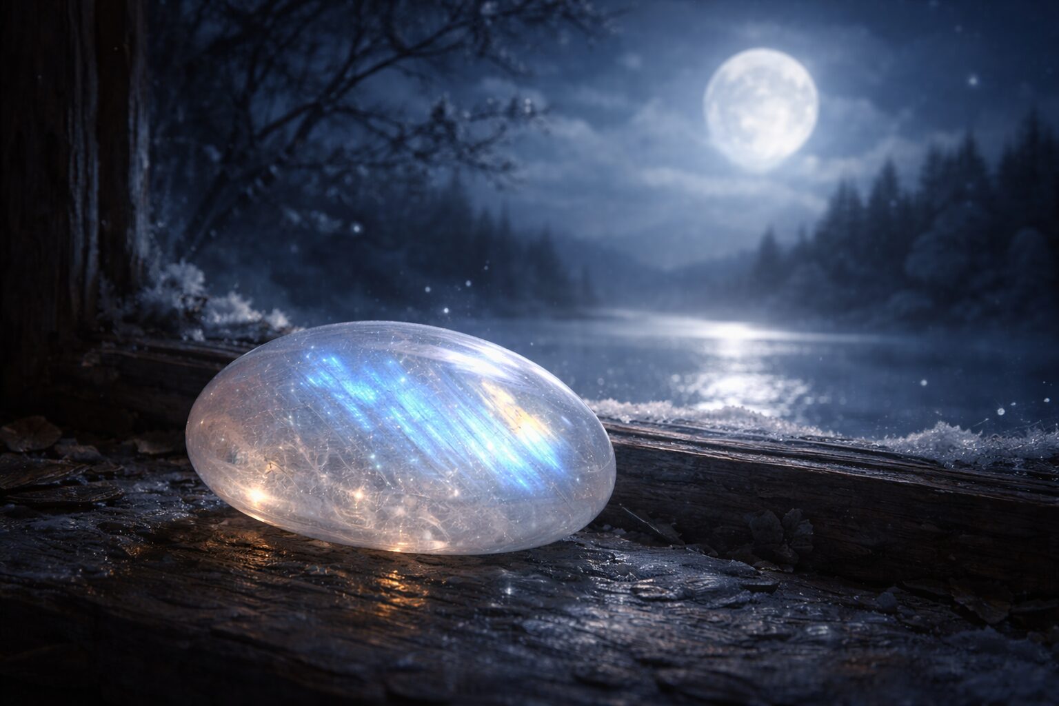 Kamień księżycowy. Mleczna poświata i cisza nocy